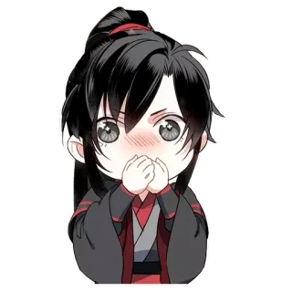 🙊 51c66ae8 anime, carino, chibi, personaggio telegram sticker