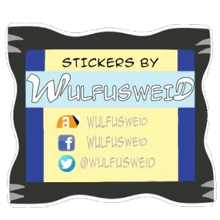 📞 fff39866 STICKERS BY
WULFUSWEID
WULFUSWEID
WULFUSWEID
@WULFUSWEID stickers, WulfusWeid, réseaux sociaux, promotion, image de marque, site web, facebook, twitter telegram sticker