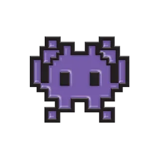 👾 14bae557 ピクセルアート, スペースインベーダー, レトロ, アーケードゲーム, 8bit, エイリアン whatsapp sticker