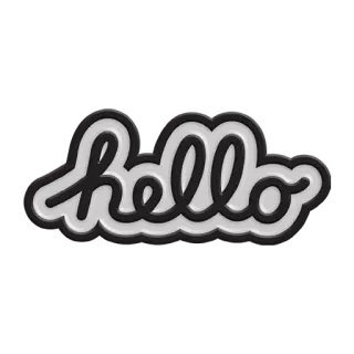 👋 6fb606fd hello こんにちは, 挨拶, 筆記体, テキスト, 単語 whatsapp sticker