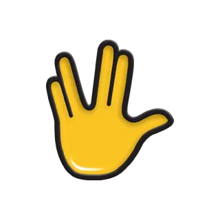 🖖 a734a1ed バルカン式挨拶, スタートレック, ジェスチャー, 手, 長寿と繁栄を whatsapp sticker