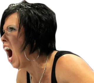 😡 92651fd3 phụ nữ, giận dữ, hét, la hét, mặt, biểu cảm telegram sticker