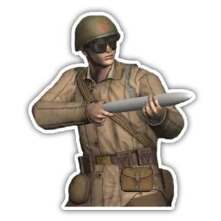 😠 07686089 soldato, guerra, arma, militare, uniforme whatsapp sticker