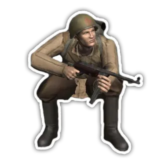 👀 91079b30 soldato, pistola, militare, guerra, arma whatsapp sticker