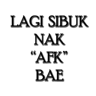 🚌 ef021375 LAGI SIBUK
NAK
'AFK'
BAE bận, vắng mặt, afk, tiếng lóng, văn bản, lười biếng telegram sticker