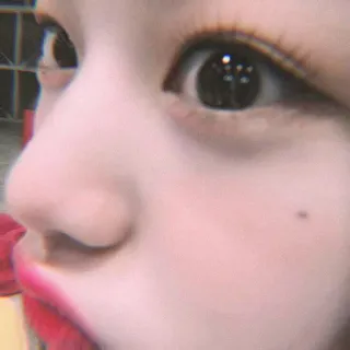 🍼 3e68cbab หน้า, ตา, ผู้หญิง, ภาพระยะใกล้, ผู้หญิง telegram sticker