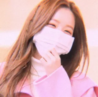 🍼 8573094d ผู้หญิง, คน, หน้ากาก, ยิ้ม, ภาพเหมือน, ผู้หญิง telegram sticker