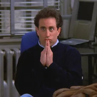 🤔 1d6988f5 Jerry Seinfeld Seinfeld Jerry Seinfeld, Seinfeld, serie TV, commedia, divertente, attore telegram sticker