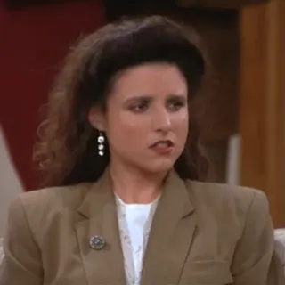 😑 3143af09 Elaine Benes Seinfeld elaine, seinfeld, serie tv, commedia, personaggio telegram sticker