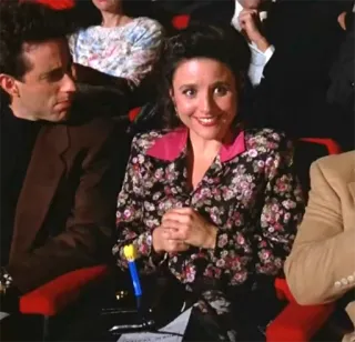 😃 726403ed Elaine Benes Seinfeld Seinfeld, Elaine, Julia Louis-Dreyfus, commedia, anni '90 telegram sticker