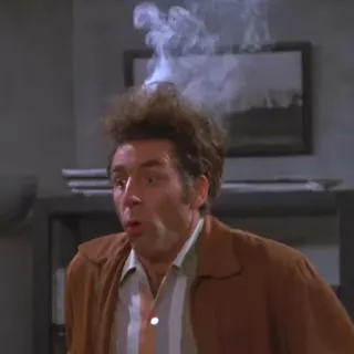 🤕 7e6043cd Kramer Seinfeld Kramer, Seinfeld, Commedia, Scioccato, Divertente telegram sticker