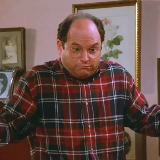 🤷‍♂️ 81f60c16 George Costanza Seinfeld George Costanza, Seinfeld, Commedia, Sitcom, Serie TV, Personaggio telegram sticker