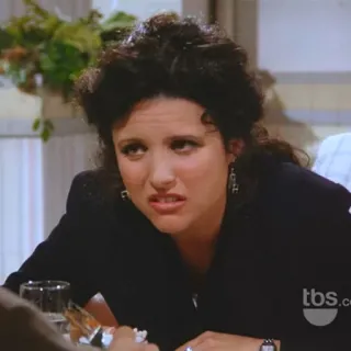 😒 db5cb123 Elaine Benes Seinfeld elaine, seinfeld, julia louis-dreyfus, serie tv, commedia telegram sticker