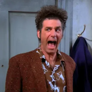 😩 f1180ebe Kramer Seinfeld Commedia, Sitcom, Divertente, Serie TV, Kramer telegram sticker