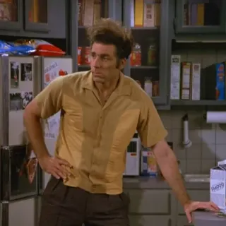 😒 f9afe8f0 Kramer Seinfeld Kramer, Seinfeld, Serie TV, Commedia, Personaggio telegram sticker