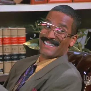 😜 fbd3911e Jackie Chiles Seinfeld avvocato, Seinfeld, TV, personaggio, divertente, sitcom telegram sticker