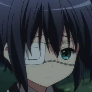 😞 08dc48ea anime, garota, tapa-olho, fofa telegram sticker