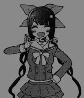 🌟 2dfcefb6 アニメの女の子, 制服, 漫画, 侮辱的なジェスチャー whatsapp sticker