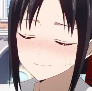 😅 b6684c66 Kaguya Shinomiya Kaguya-sama: Love Is War Anime, Manga, Kaguya Shinomiya, Love is War, Lindo, Sonrojo whatsapp sticker
