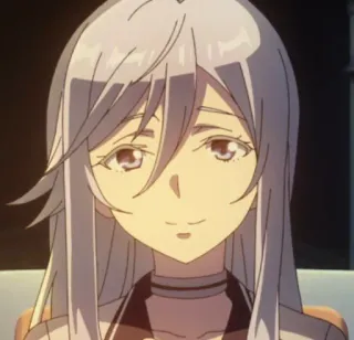 🙂 f04604a4 anime, mujer, personaje, retrato, pelo largo whatsapp sticker