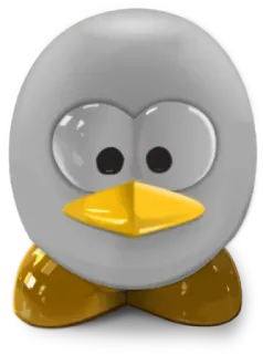 😐 4233d2eb dessin animé, pingouin, mignon, animal telegram sticker