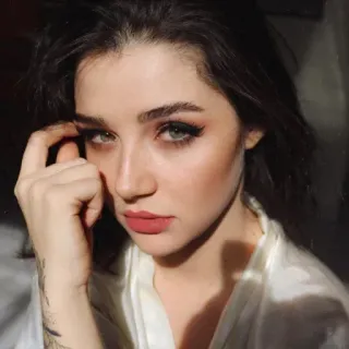 🤍 a14bc45d portrait, woman, beauty, person, face, makeup whatsapp sticker