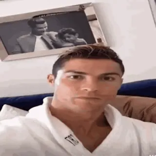 😊 692a906e Cristiano Ronaldo athlet, fußball, mann, fußball, promi, porträt telegram sticker