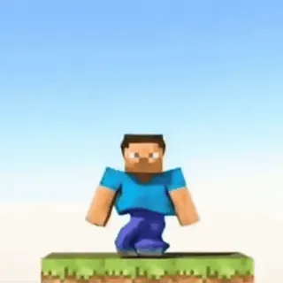 ☠️ 9da2587c Steve Minecraft minecraft, steve, videospiel, blockspiel, überlebensspiel, abenteuerspiel telegram sticker