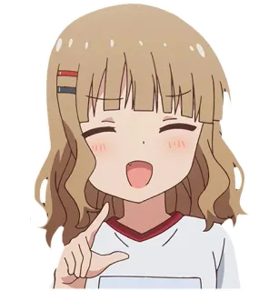 😅 385f61f9 อนิเมะ, ผู้หญิง, มีความสุข, น่ารัก, นักเรียนหญิง telegram sticker