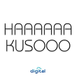 👙 0b178609 HAAAAAAA KUSOOO teks, bahasa gaul Jepang, kusooo whatsapp sticker