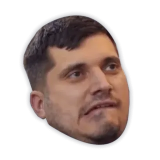 🤪 12ab62d1 hombre, retrato, cara, pegatina telegram sticker