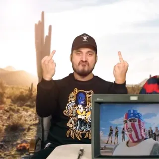 😠 68906b88 dedo corazón, ofensivo, gesto, hombre, persona, grosero telegram sticker