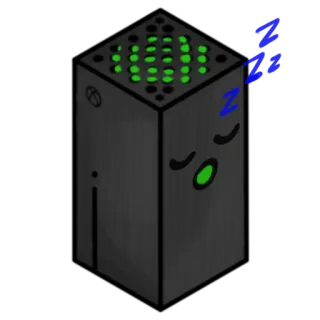 😴 813599fb xbox, gaming, konsol, tidur, kartun, z telegram sticker