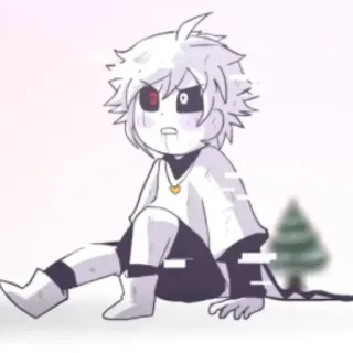 ❤️‍🔥 0bba7265 Cross Sans Cross Sans, Undertale AU, Fan art, Mostro, Scheletro, Glitch telegram sticker