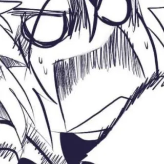 ❤️‍🔥 ebed7d80 Cartone animato, Espressione, Scioccato, Sorpreso, Anime, Disegno telegram sticker