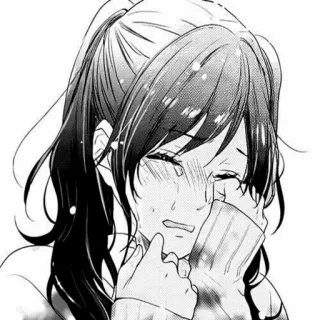 😢 22586d58 piangere, triste, anime, manga, ragazza, lacrime telegram sticker