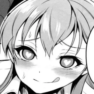 😍 236f1e47 Anime, Manga, Occhi a cuore, Carino, Ragazza telegram sticker