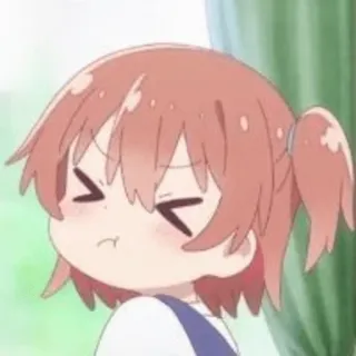 😣 e967a61f Anime, Cartone animato, Arrabbiato, Carino, Bambino telegram sticker