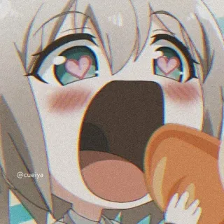 😍 ef05932a Anime, Cuori, Kawaii, Carino, Ragazza telegram sticker