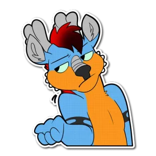 😞 720b6786 兽迷, 卡通, 动物, 拟人, 角色, 贴纸 telegram sticker