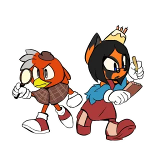 🔎 7ac3cf4b cartoon, detective, drawing, animals, characters telegram sticker