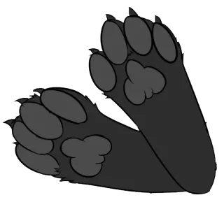 ❤ e33980d3 paws, claws, animal, feet, toe beans telegram sticker