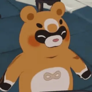 🌟 a890f85e Guoba Genshin Impact Guoba, Genshin Impact, Zwierzę, Słodki, Tanuki telegram sticker