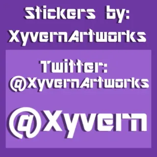 📄 5a50ea19 Stickers by: XyvernArtworks Twitter: @XyvernArtworks @Xyvern adesivi, twitter, arte, social media, artista whatsapp sticker