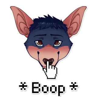 😗 ccc53e16 Boop boop, cane, carino, peloso, animale, cartone animato whatsapp sticker
