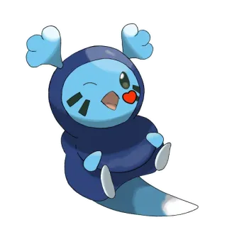 😘 f10739d4 Vanillite Pokémon pokemon, vanillite, lody, typ lodowy, słodki, kreskówka telegram sticker