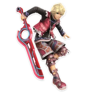 👦 659d9695 Shulk Xenoblade Chronicles Personnage de jeu vidéo, Shulk, Xenoblade Chronicles, Anime, Épée, Monado telegram sticker