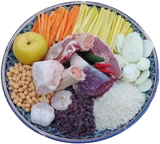 🍗 af5a8fbf Essen, Zutaten, Plov, Reis, Fleisch, Gemüse telegram sticker