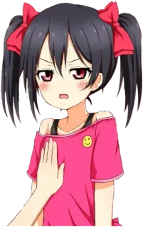 🙁 2ab499e3 Nico Yazawa Love Live! Anime, Ragazza, Personaggio, Sorriso, Codini telegram sticker
