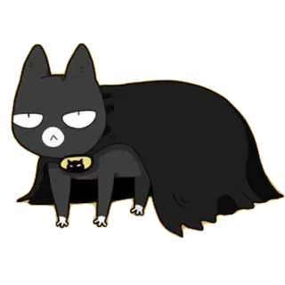 😾 b48fef0e 猫, 超级英雄, 服装, 动物, 卡通, 搞笑 telegram sticker